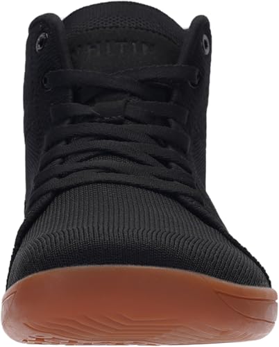 WHITIN Men's High Top Minimalist Barefoot Shoes for Fitness Enthusiasts | Wide Toe Box + Zero Drop Sole + Comfortable F
