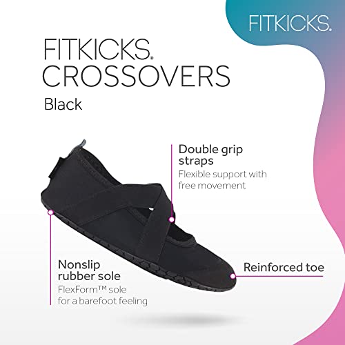 FITKICKS Crossovers Active Lifestyle Footwear Flexible Range of Motion Comfort Fit Double Grip Straps Reinforced Toe
