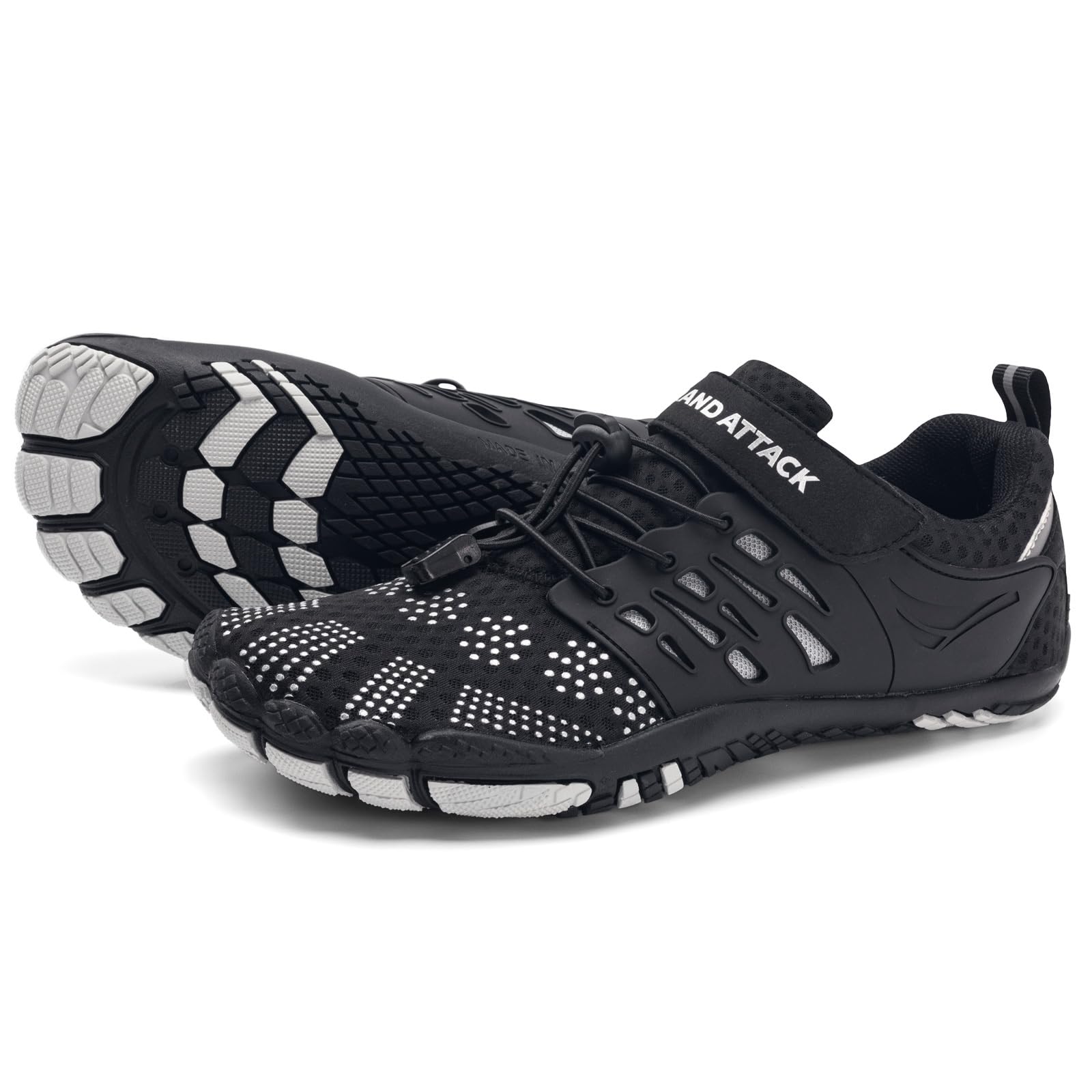 Grand Attack Barefoot Shoes Women Lightweight Cross-Trainer for Wrestling and Boxing Minimalist Zero Drop Walking Shoes