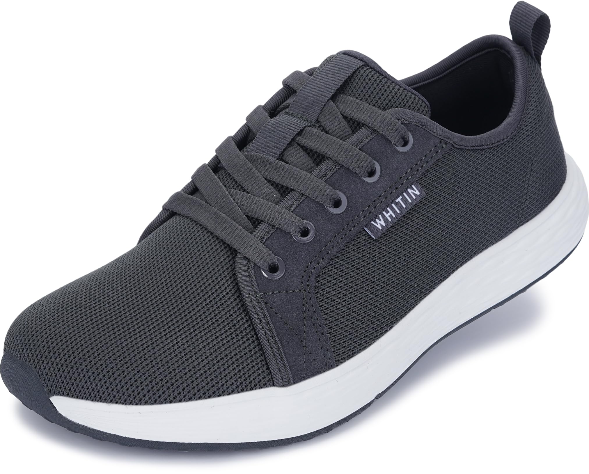 WHITIN Women's Wide Width Toe Box Diabetic Shoes Size 11W Dark Grey Zero Drop Neuropathy Treatment Walking Sneakers
WHIT